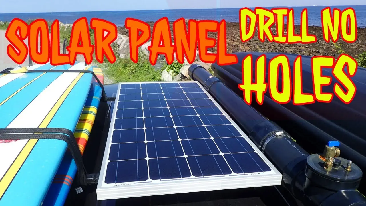 attaching solar panels to rv roof without drilling - Can you glue solar panels to RV roof