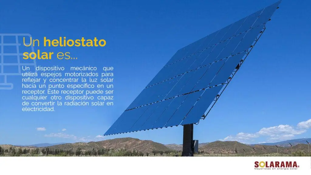 eliostato para placa solar - Cómo funciona un campo de heliostatos