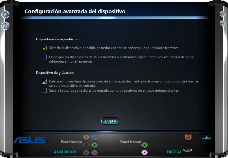 auricular solo funciona en el panel trasero - Cómo hacer que el Sonido salga por dos auriculares