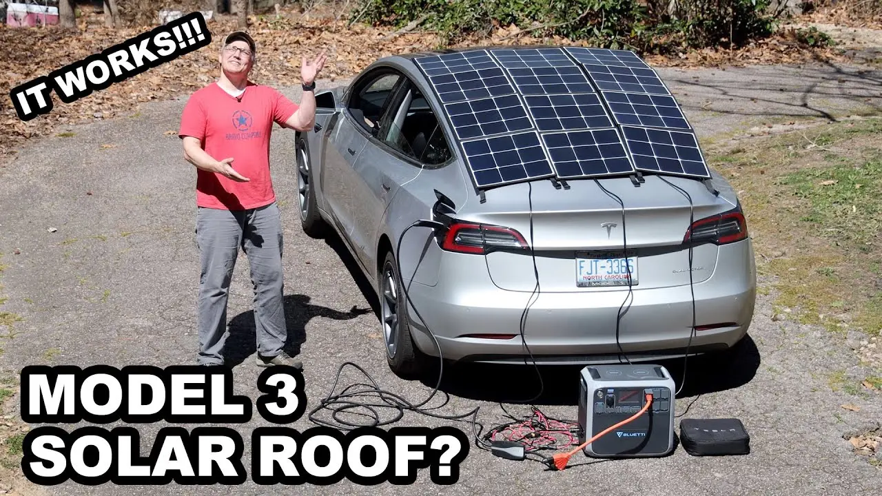 coche electrico panel solar tesla - Cuánto cuesta un coche Tesla eléctrico