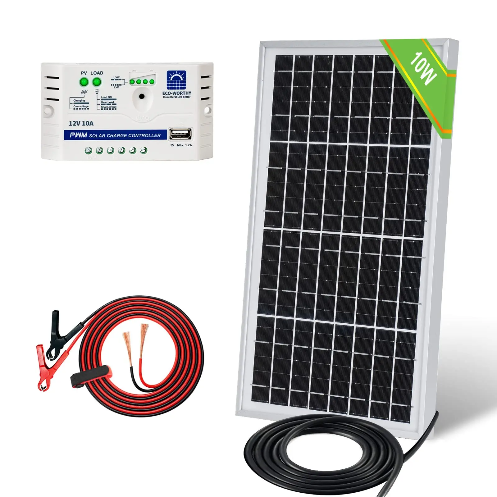 10 watt solar panel 12 volt battery charge controller - Do I need a charge controller for a 10W solar panel