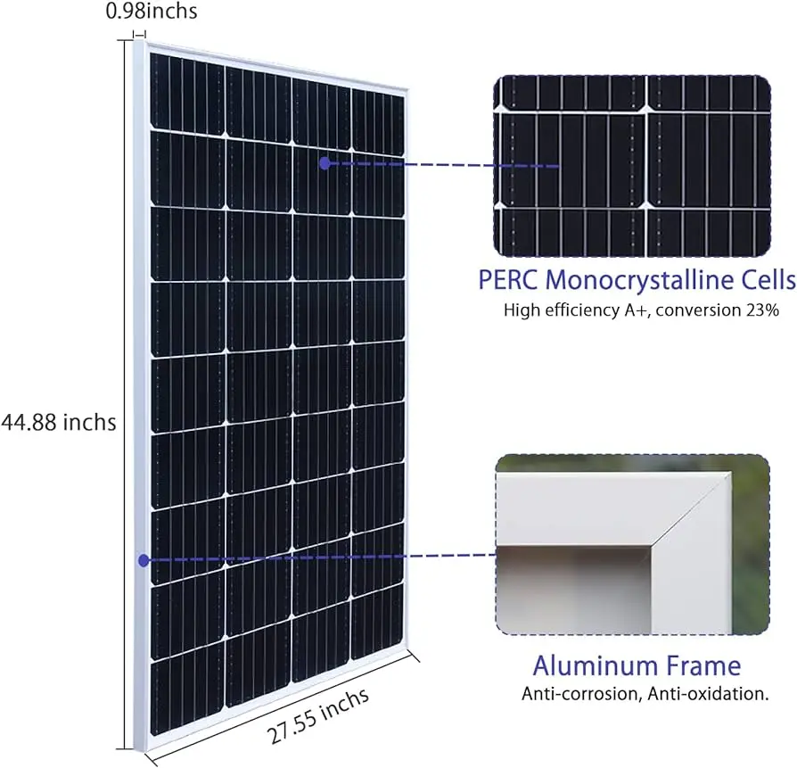 300w solar panel size - How big is a 360w solar panel