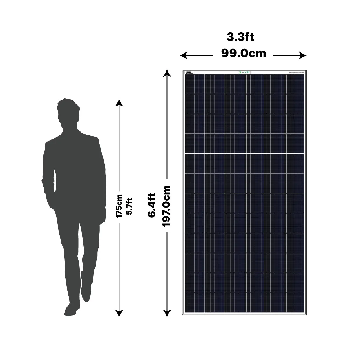 dimensions of 400 watt solar panel - How big is a 400 kw solar system