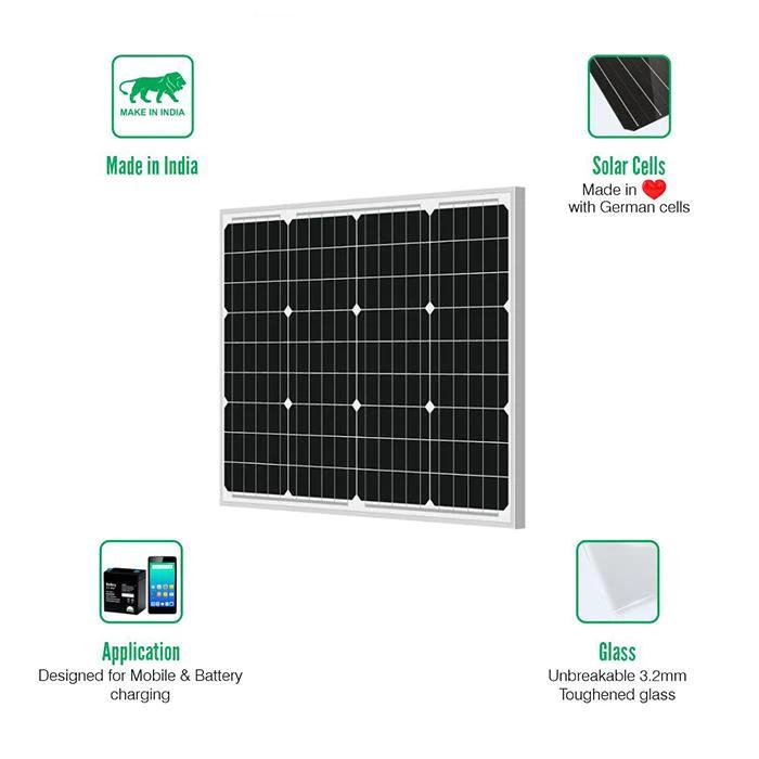 50 watt solar panel price in india - How big is a 50 watt solar panel in feet
