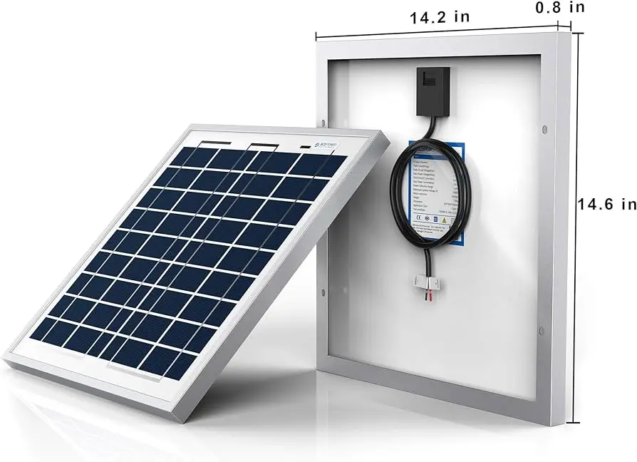 bateria placa solar 15w - Qué batería se le puede poner a un panel solar