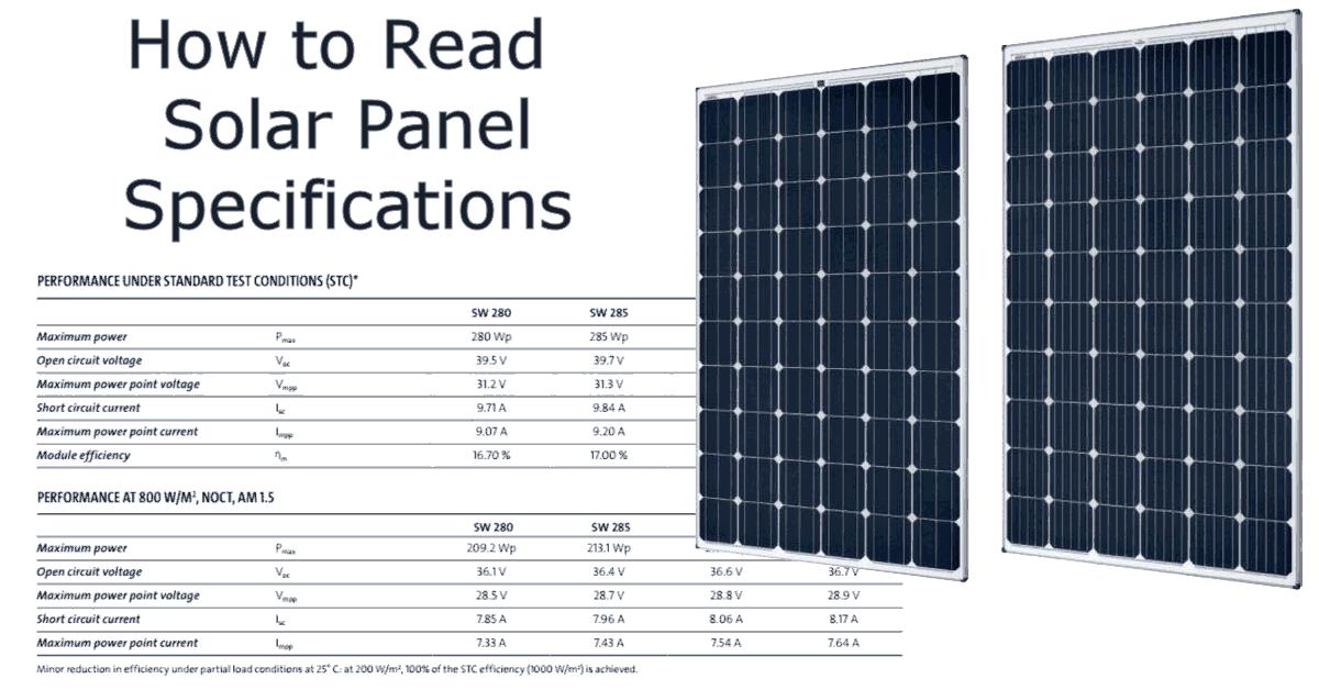 solar panel description - What are the characteristics of a solar panel