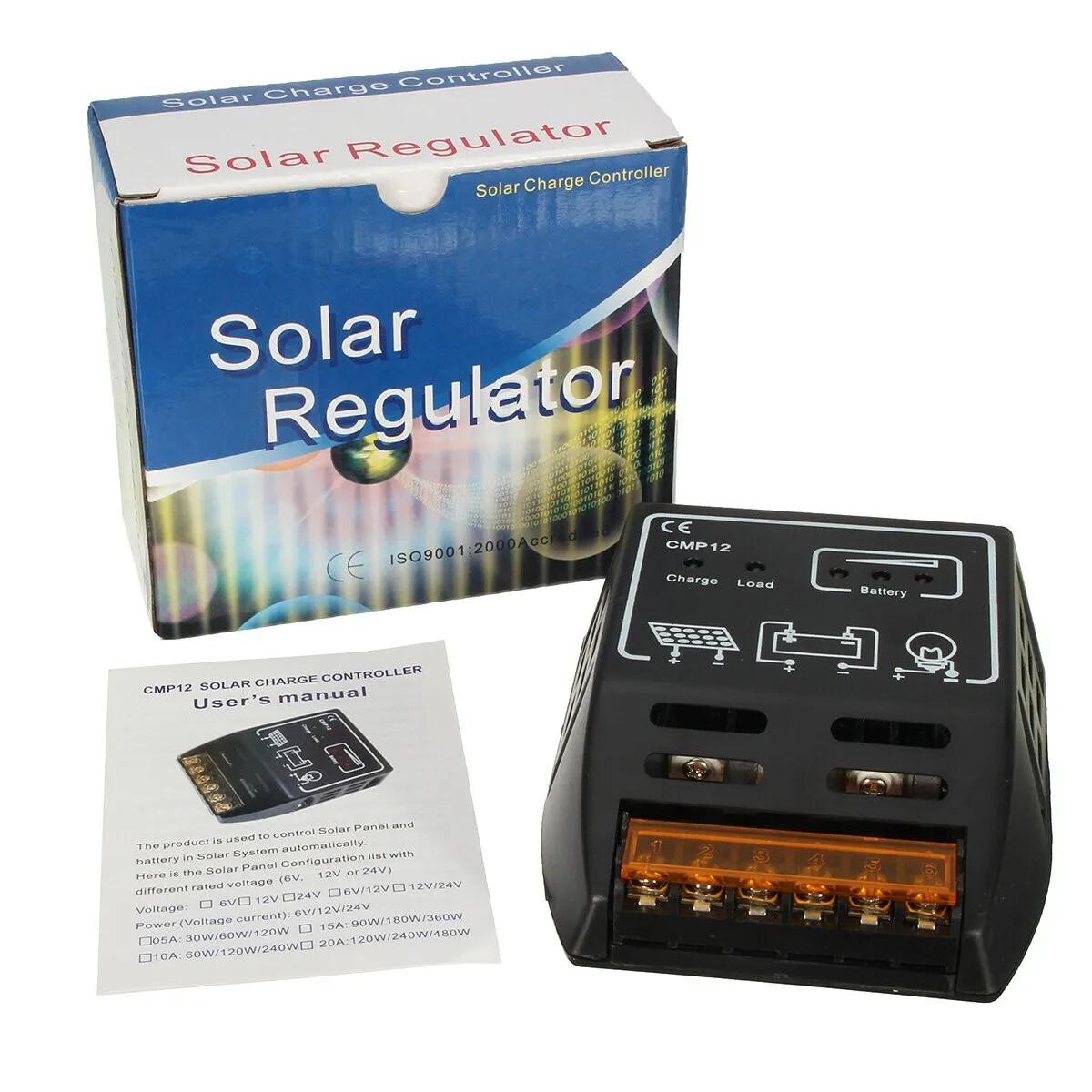 cmp solar panel charge charging controller regulator 10a 12v 24v - What is 10a solar charge controller