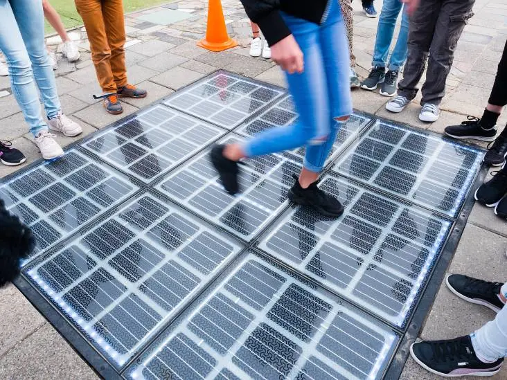 solar panel floor tiles - What is better solar panels or solar tiles
