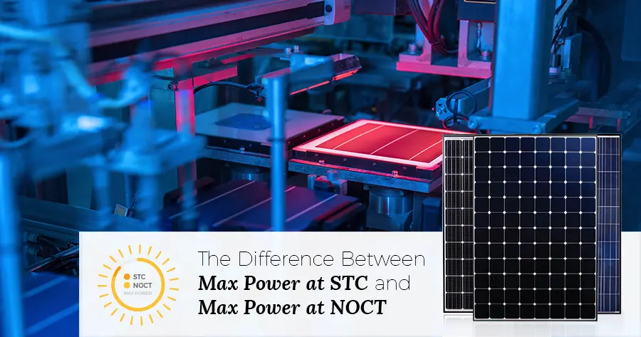 stc in solar panels - What is the max power at STC