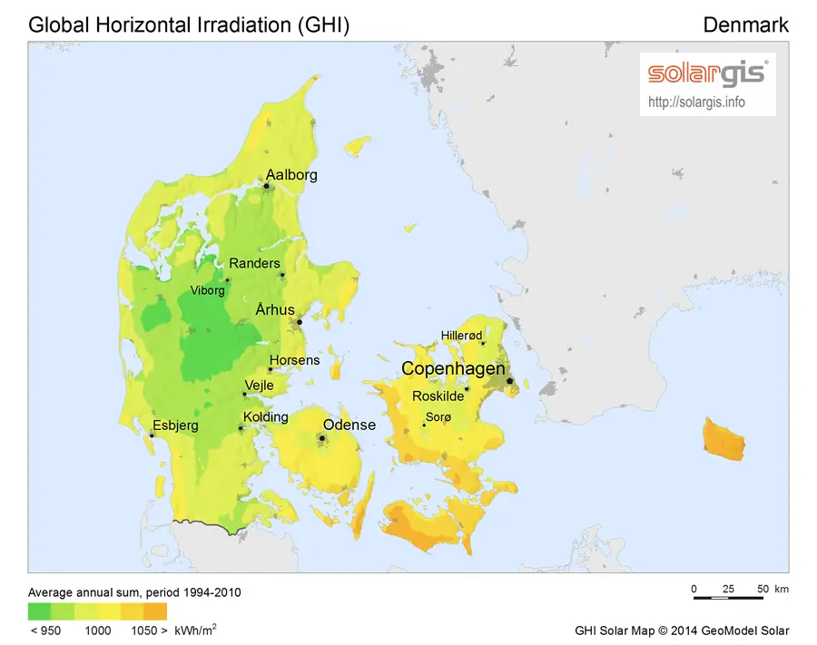 solar panels denmark - What is the potential of solar energy in Denmark
