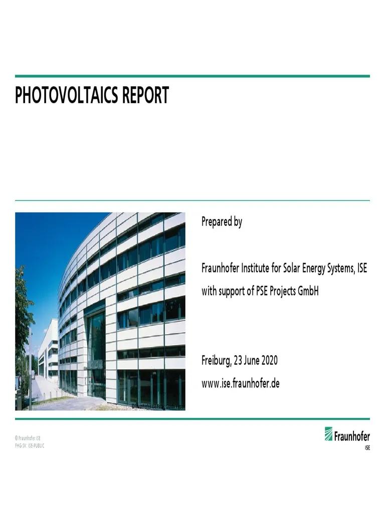 fraunhofer ise institute for solar energy systems photovoltaics report - What is the price development for PV rooftop systems in Germany