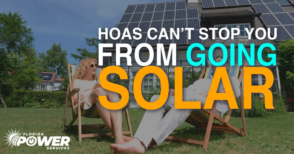 florida law solar panels hoa - What is the statute 163.04 in Florida