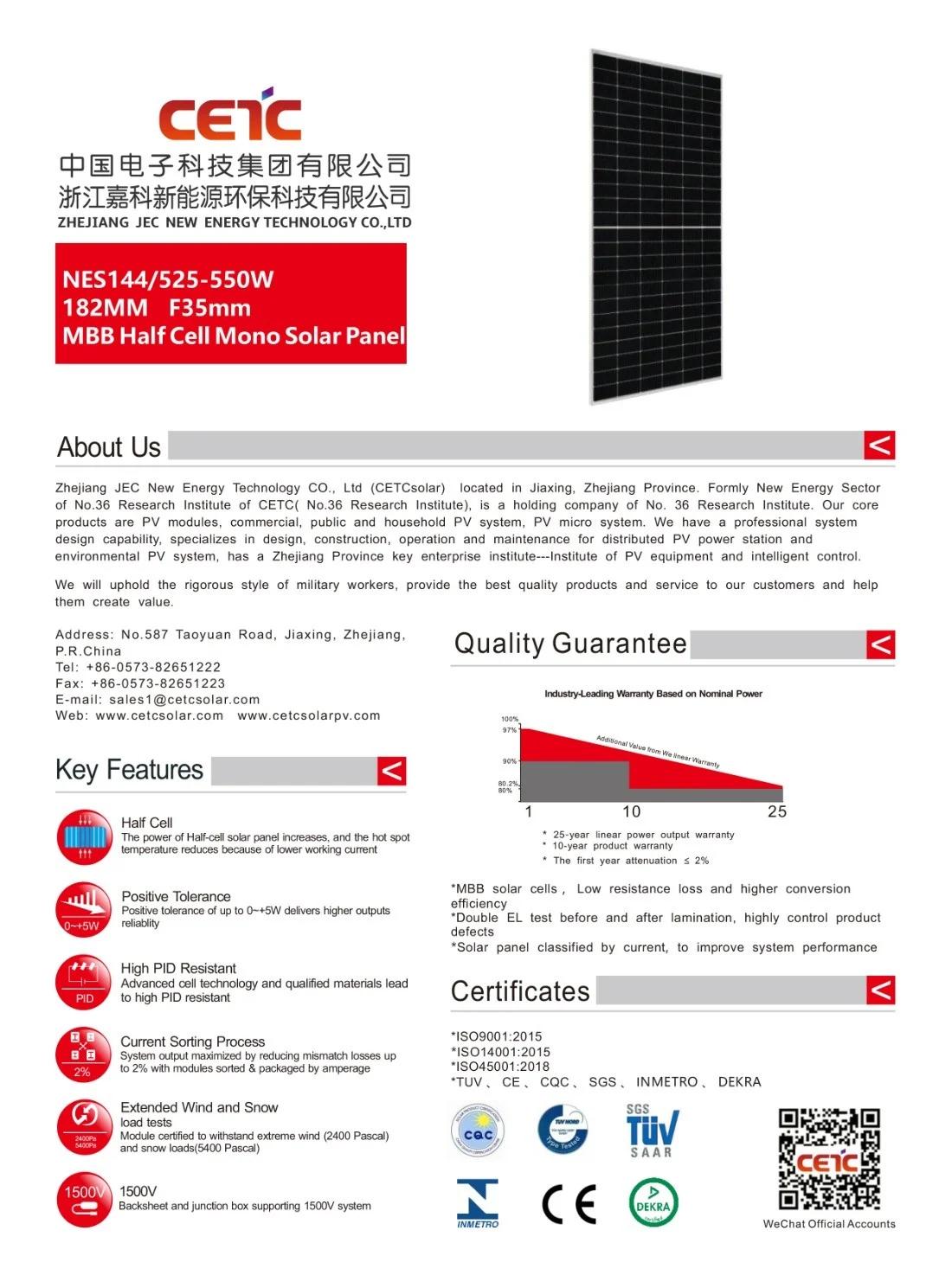 550 watt solar panel specifications - What is the voltage of a 550W solar panel
